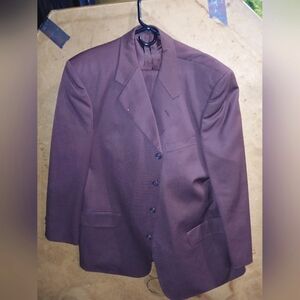 Vintage Burgundy 2pc Suit